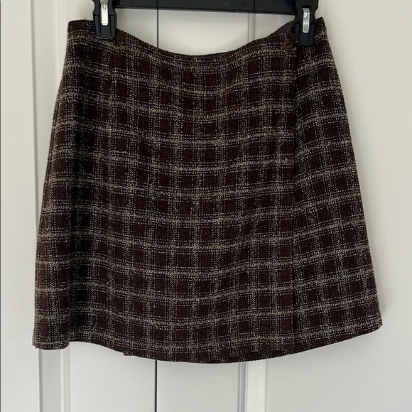 Anne Klein Dresses & Skirts - Plaid Brown Skirt